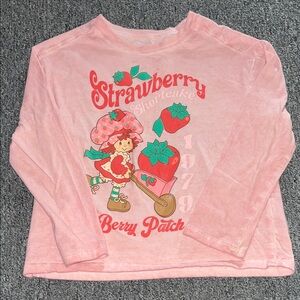 Strawberry Shortcake Isaac Morris Long Sleeve Girls Shirt